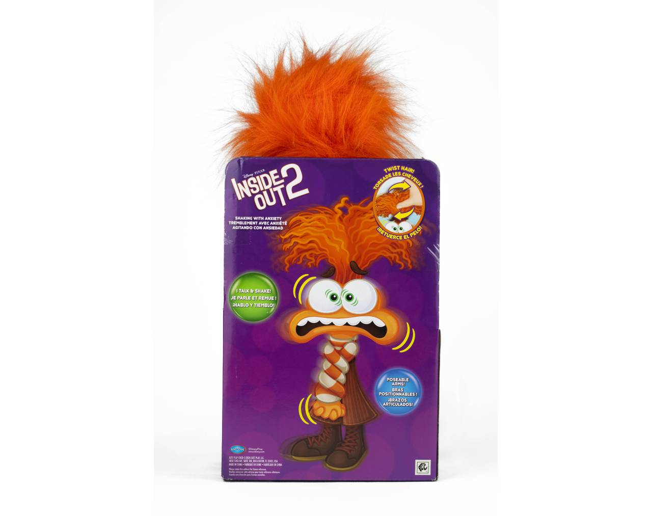 Peluche intensamente INSIDE OUT 2 ANXIETY