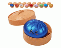 Squishy mini Dumpling Glitter - juguete antiestrés color sorpresa. 